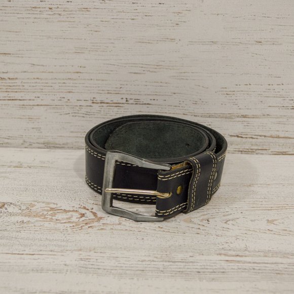 Levis Black Leather Men's Belt